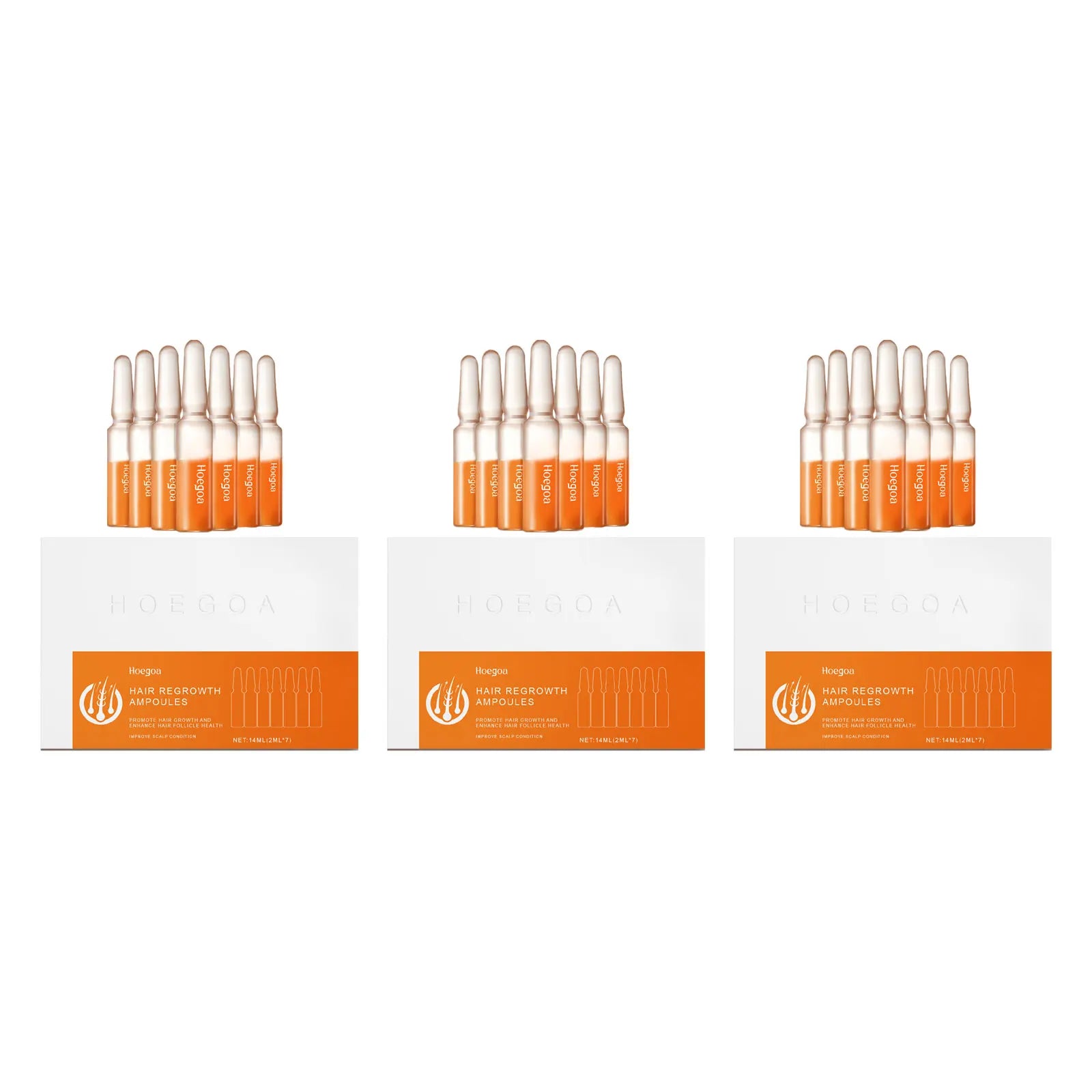 Ampoules de Croissance des Cheveux, Soins Capillaires Portables, Repousse, Anti-Perte de Cheveux, Réparation des Extrémités Fendues, Cheveux Secs et Abîmés, Huile Essentielle Nourrissante pour Cuir oral elu