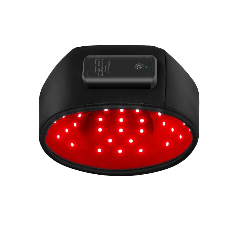 Bonnet de cheveux LED rechargeable portable infrarouge pour bonnet de croissance de cheveux à lumière rouge